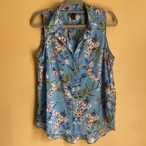 H&M Sleeveless Collared Blouse